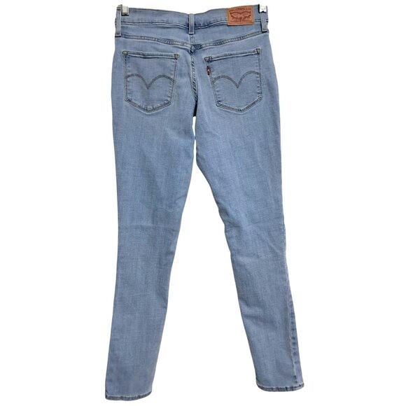 Levi's Denim - Levis Womens 311 Shaping Skinny Jeans Size 28 Light Wash Denim Stretch Mid-Rise